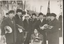 фото духовой оркестр ДК Калийщиков (первый справа Горожанинов) 1968 г.